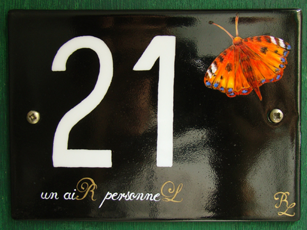 Plaque 21 papillon